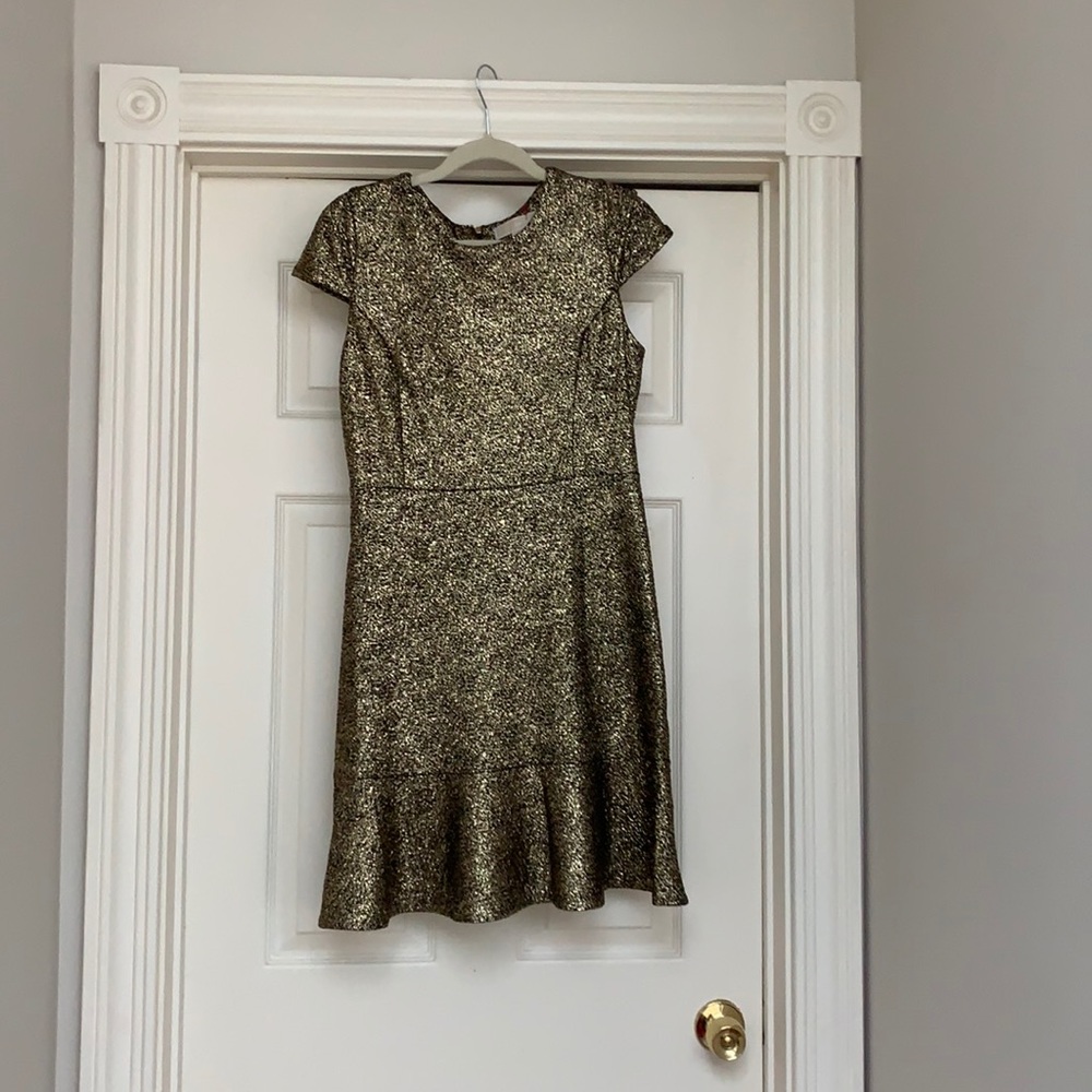 Michael Kors gold mini dress